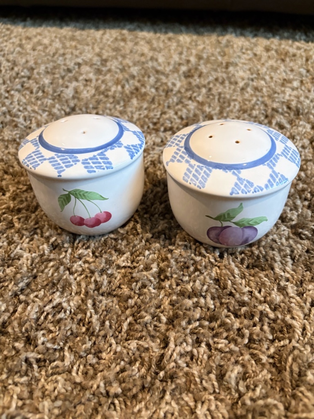 Pfaltzgraff Hopscotch Salt and Pepper Shaker Set